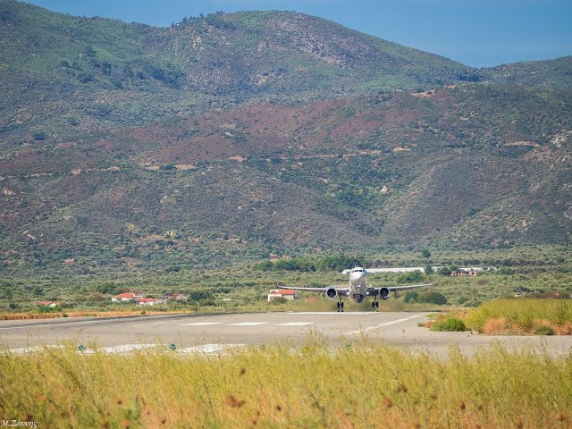 Φωτογραφίες από τις δοκιμές του νέου μοντέλου της Airbus στη Σάμο - Φωτογραφία 3
