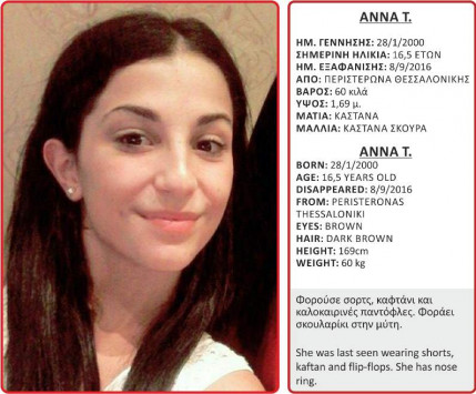 Σε ΘΡΙΛΕΡ εξελίσσεται η εξαφάνιση της 16χρονης Άννας από τη Θεσσαλονίκη - Κανένα νέο της 20 μέρες τώρα - Φωτογραφία 2
