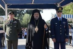 Στην τελετή ορκωμοσίας νεοσυλλέκτων στο 9ο ΣΠ ο Αντιπρόεδρος του Πολεμικού Μουσείου Ταξίαρχος Παν. Γεωργόπουλος