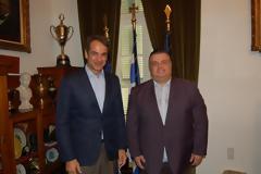 Συνάντηση του Δημάρχου Ιερής Πόλης Μεσολογγίου με τον πρόεδρο της Νέας Δημοκρατίας