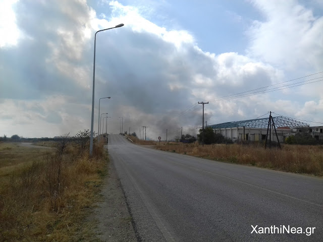 Στις φλόγες η Εγνατία Οδός στην Ξάνθη - Πυρκαγιά παραπλεύρως του δρόμου στο Μαγικό [video] - Φωτογραφία 2