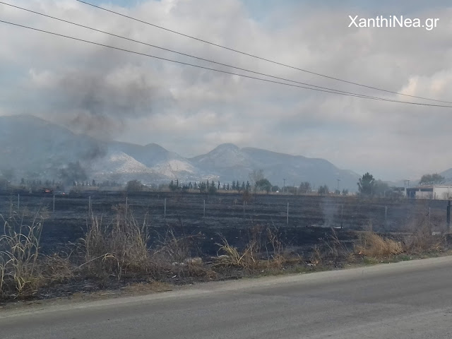 Στις φλόγες η Εγνατία Οδός στην Ξάνθη - Πυρκαγιά παραπλεύρως του δρόμου στο Μαγικό [video] - Φωτογραφία 4