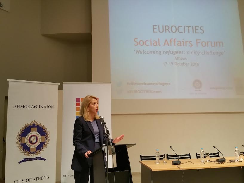Η Περιφερειάρχης Ρ. Δούρου στο Eurocities Social Affairs Forum για το προσφυγικό - Φωτογραφία 1