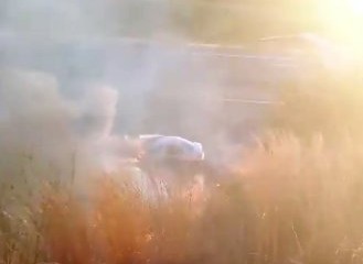 Πάφος: Αυτοκίνητο τυλίχθηκε στις φλόγες στον αυτοκινητόδρομο παρά την έξοδο Μανδριών - Φωτογραφία 1
