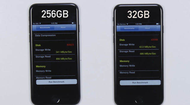 To 32GB iPhone 7 είναι 8 φορές πιο αργό από το μοντέλο των 256GB [video] - Φωτογραφία 2