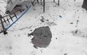 Κεραυνός χτύπησε πολυκατοικία στο Βόλο - «Εσκαψε» το τσιμέντο στην ταράτσα