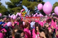 Πάτρα - Pink the City 2016: Ξεπέρασε κάθε προσδοκία η συμμετοχή στον περίπατο για τις γυναίκες με καρκίνο του μαστού