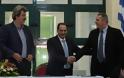 Παρουσία ΥΕΘΑ Πάνου Καμμένου στην τελετή υπογραφής μνημονίου συνεργασίας για τη λειτουργία βάσεων υποστήριξης αεροδιακομιδών του ΕΚΑΒ στη Σύρο και τη Λέσβο - Φωτογραφία 4