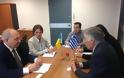 Συνάντηση του υφυπουργού Θεοδόση Πελεγρίνη με τον υφυπουργό Παιδείας της Ουκρανίας Pavlo Khobzey
