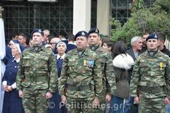 Φωτό από τη στρατιωτική παρέλαση στη Χίο