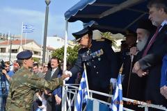 Φωτό από τη στρατιωτική παρέλαση στη Σάμο
