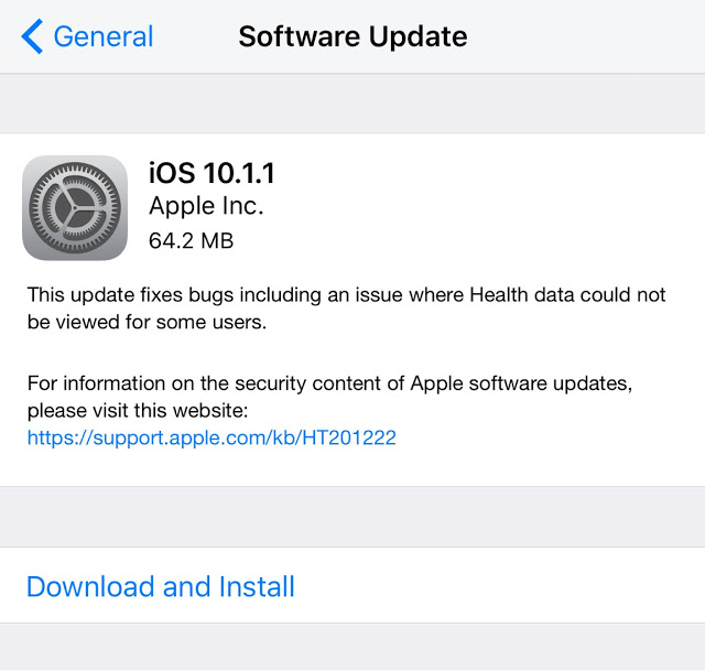 Η Apple κυκλοφόρησε το IOS 10.1.1 με διόρθωση σφαλμάτων - Φωτογραφία 3