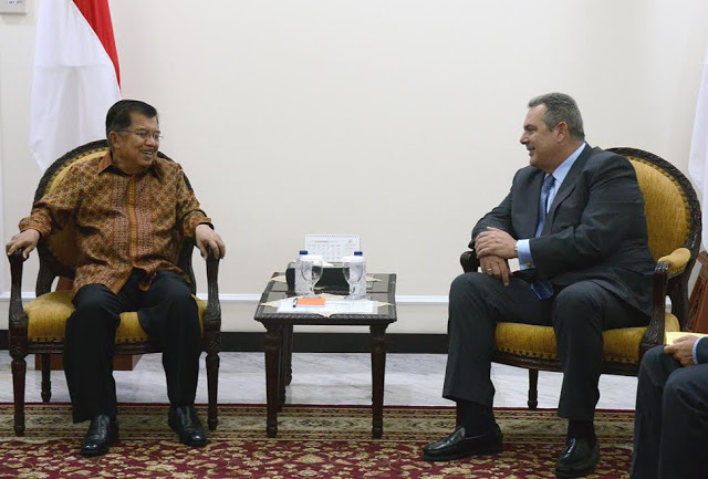 Συνάντηση ΥΕΘΑ Πάνου Καμμένου με τον Αντιπρόεδρο της Ινδονησίας Muhammad Jusuf Kalla και τον Πρόεδρο της Βουλής Ade Komarudin - Φωτογραφία 2