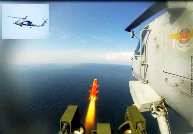Βλήματα Temren στα ναυτικά ελικόπτερα Seahawk της Τουρκίας - Φωτογραφία 1