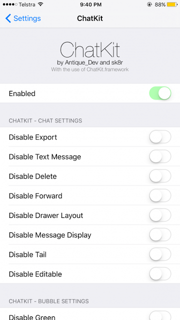 ChatKit : Ένα tweak για την εφαρμογή μηνυμάτων - Φωτογραφία 3