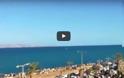 Έκοψαν την ανάσα οι ελιγμοί του F16 στο Ηράκλειο - Υψώθηκε η τεράστια σημαία [video]