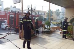 Φωτιά σε υπόγειο ενοικιαζόμενων δωματίων στον Σταλό στα Χανιά
