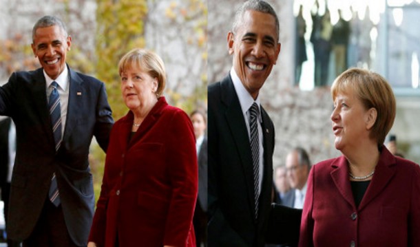 Με τα... ίδια ρούχα η Μέρκελ υποδέχεται Μέι, Ομπάμα, Ολάντ, Ρέντσι, Ραχόι [pics] - Φωτογραφία 1