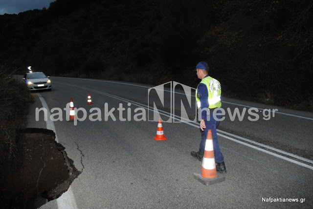 Άνω Βασιλική: Καθίζηση στο 19ο χιλ. της Εθνικής οδού Αντιρρίου Ιωαννίνων [video] - Φωτογραφία 2