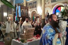 Ο εορτασμός του Αγίου Νικολάου στο Ναύσταθμο Σαλαμίνας.