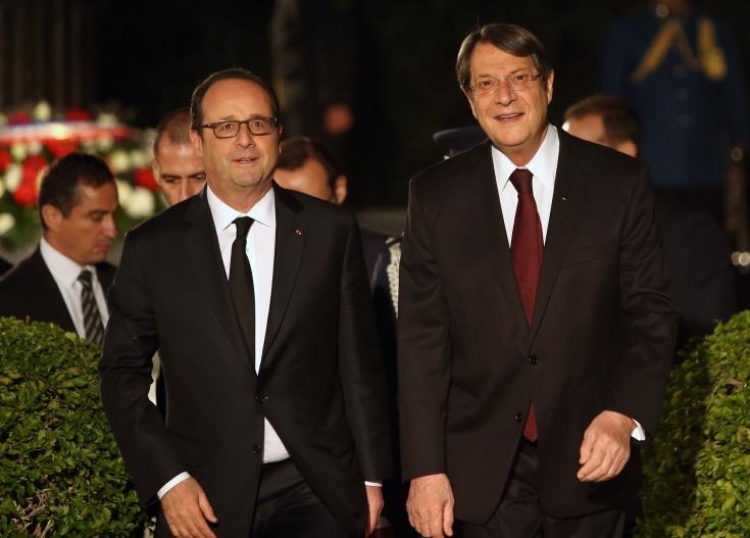 Ο Γάλλος Πρόεδρος παρακάθεται σε συνομιλίες με τον Πρόεδρο Αναστασιάδη στο Προεδρικό - Φωτογραφία 1