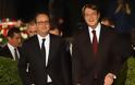Ο Γάλλος Πρόεδρος παρακάθεται σε συνομιλίες με τον Πρόεδρο Αναστασιάδη στο Προεδρικό