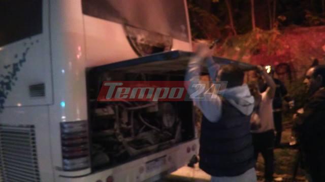 Πυρκαγιά σε λεωφορείο στην οδό Αθηνών - Κινητοποίηση σε Πυροσβεστική και Αστυνομία [photos] - Φωτογραφία 2
