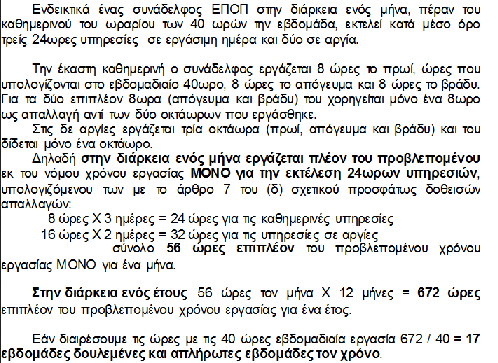 Αρπάζουν 672 επιπλέον ώρες εργασίας απο όλους…και δίνουν ψίχουλα σε λίγους… - Φωτογραφία 2