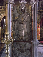 9465 - Η θαυματουργός εικόνα της Παναγίας Γερόντισσας, στην Ιερά Μονή Παντοκράτορος Αγίου Όρους - Φωτογραφία 2