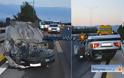 Αλμυρός: Τροχαίο ατύχημα στην Εθνική Οδό - Άγιο είχαν οι επιβαίνοντες - Φωτογραφία 1