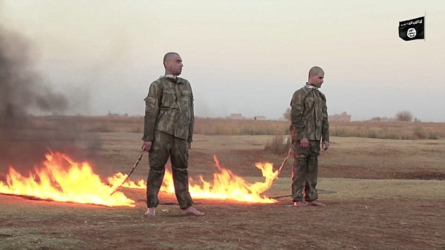 Ανατριχιαστικό ΒΙΝΤΕΟ - Τζιχαντιστές πυρπολούν δύο Τούρκους στρατιώτες - Φωτογραφία 5