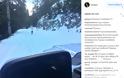 Κόλλησε στο χιόνι ο Γιώργος Λιάγκας με το 4Χ4! - Φωτογραφία 2