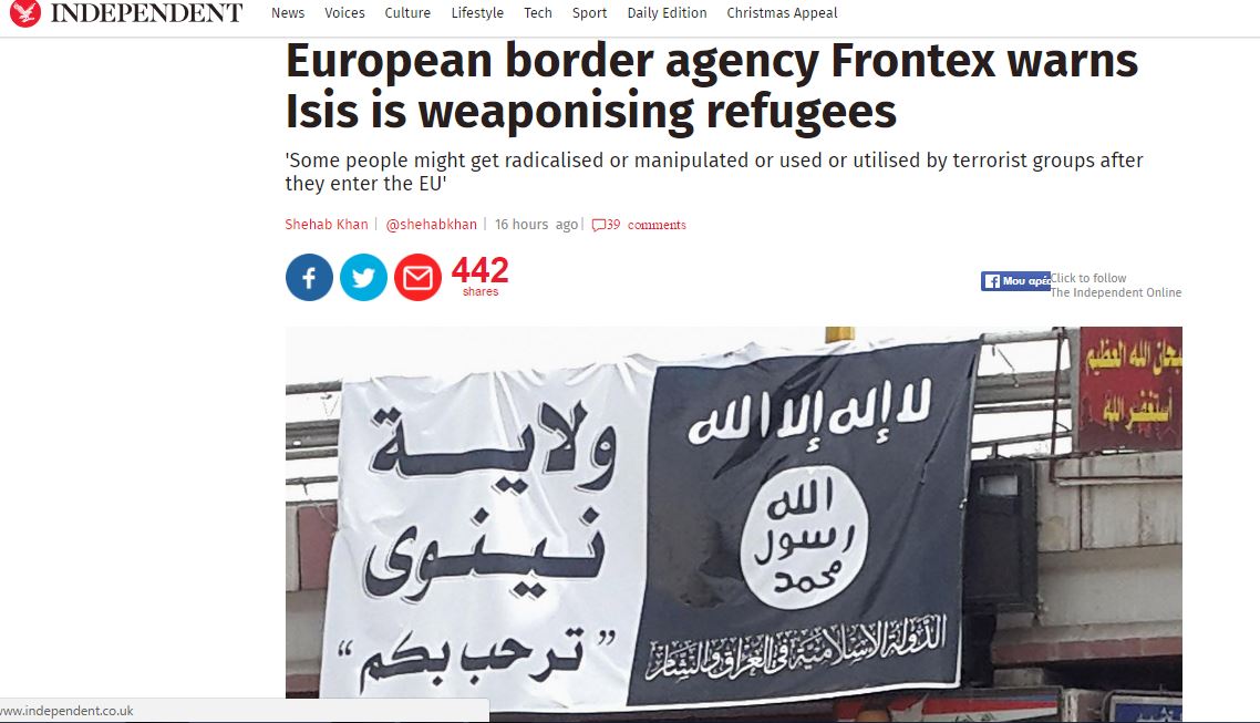 Συναγερμός από την Frontex: Τζιχαντιστές εξοπλίζουν πρόσφυγες για τρομοκρατικές επιθέσεις - Φωτογραφία 2