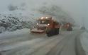 Φθιώτιδα: Έντονη χιονόπτωση στην εθνική οδό - Απαγορευτικό για φορτηγά