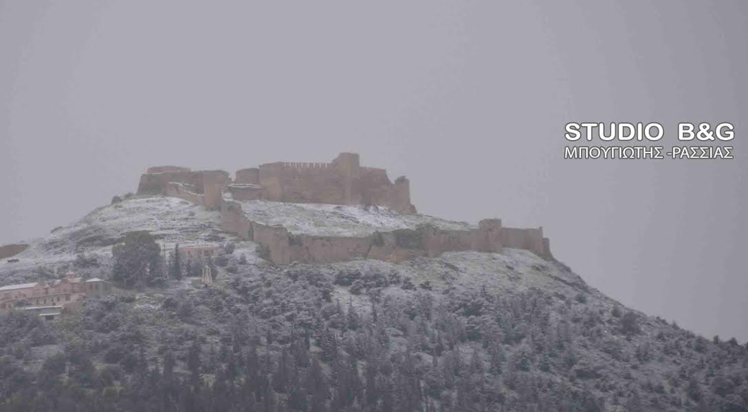 Χιόνια στο κάστρο Λάρισσα - Φωτογραφία 1