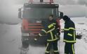 Η Πυροσβεστική στην υπηρεσία των ασθενών που έχουν ανάγκη μεταφοράς μέσα στο χιονιά