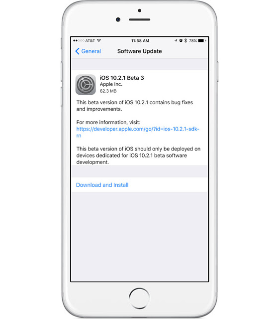 Η Apple κυκλοφόρησε το ios 10.2.1 στην beta 3 για iphone/ipad - Φωτογραφία 3