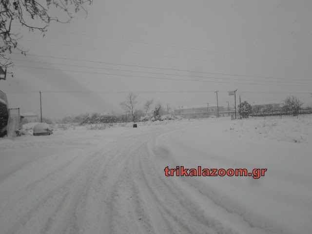 Μισό μέτρο έφθασε το χιόνι στα Τρίκαλα. Έκκληση κατοίκων να ανοίξουν οι δρόμοι... - Φωτογραφία 2