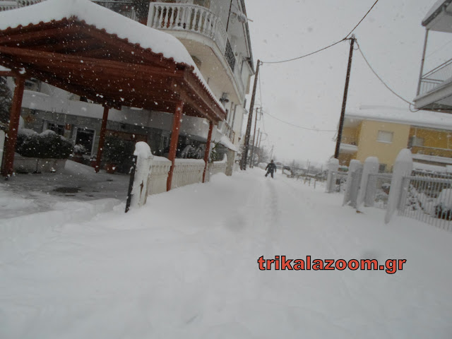 Μισό μέτρο έφθασε το χιόνι στα Τρίκαλα. Έκκληση κατοίκων να ανοίξουν οι δρόμοι... - Φωτογραφία 5