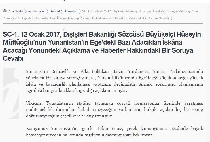 Νέα προκλητική ανακοίνωση του τουρκικού ΥΠΕΞ για 28 “αμφισβητούμενες” βραχονησίδες - Φωτογραφία 2