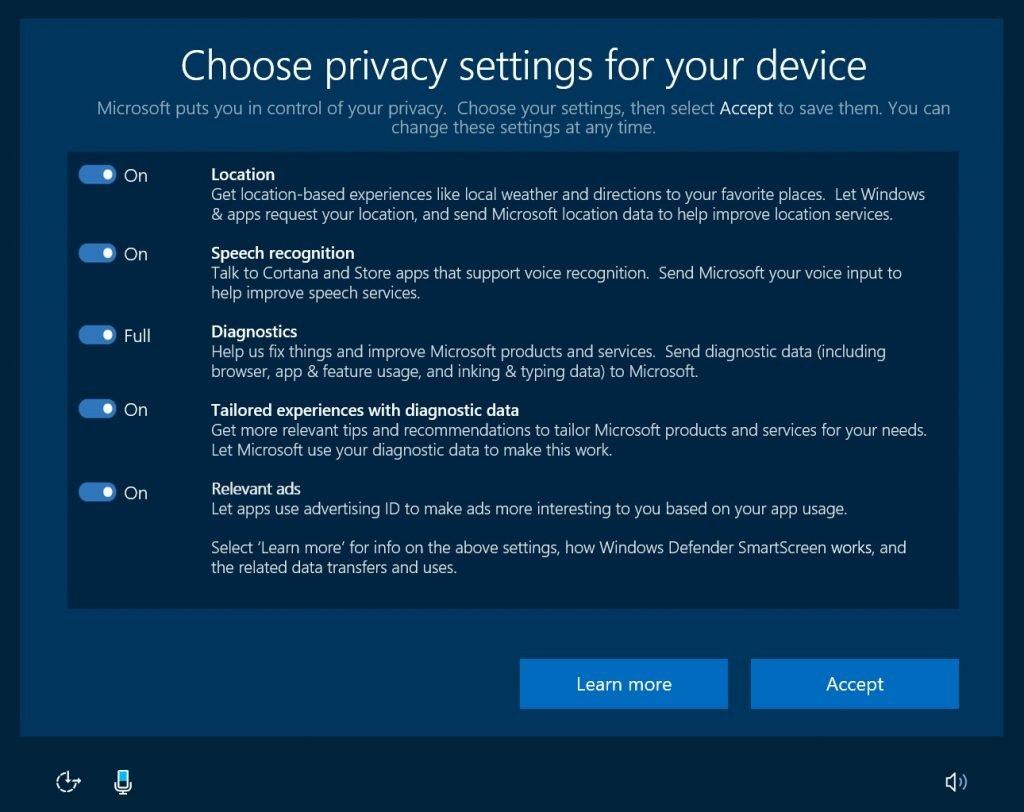 Περισσότερο έλεγχο πάνω στα προσωπικά τους δεδομένα για χρήστες Windows 10 - Φωτογραφία 1