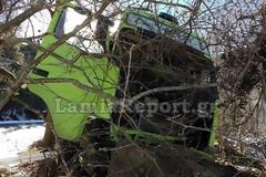 Λαμία: Τα δέντρα σταμάτησαν τη νταλίκα [photos]