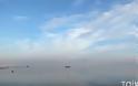 Θεσσαλονίκη: Η παγωμένη λιμνοθάλασσα των φλαμίνγκο [video]