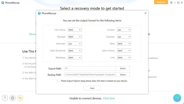 PhoneRescue : ένα ισχυρό εργαλείο για να ανακτήσει τα διαγραμμένα στοιχεία από το iPhone και το iPad σας - Φωτογραφία 4