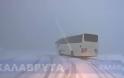 Λεωφορείο με μαθητές εγκλωβίστηκε στα χιόνια στα Καλάβρυτα
