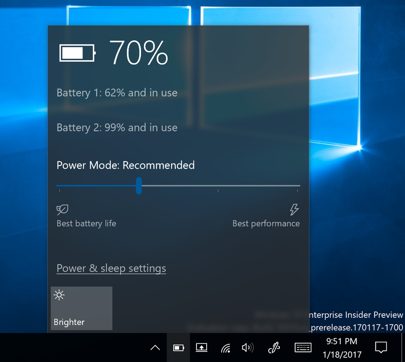 Slider για επιδόσεις και αυτονομία στα Windows 10 - Φωτογραφία 1