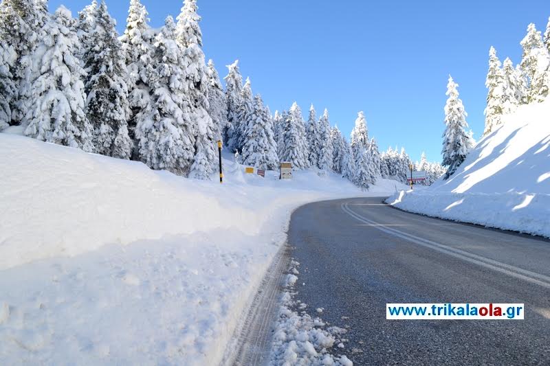 Απολαύστε μαγευτικές εικόνες σε διαδρομή στα χιονισμένα βουνά των Τρικάλων [video] - Φωτογραφία 1