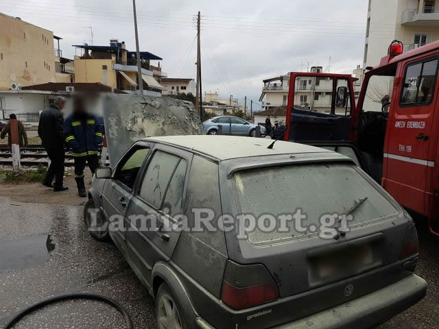 Λαμία: Λαμπάδιασε αυτοκίνητο μέσα στην πόλη - Επεισοδιακή κατάσβεση - Φωτογραφία 7