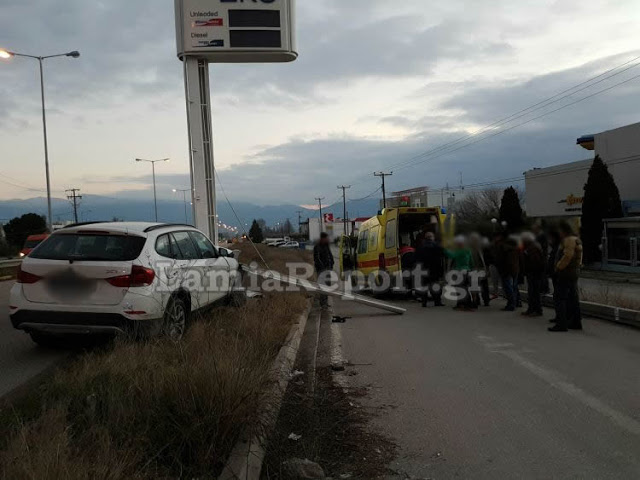 Λαμία: Απογειώθηκε και καρφώθηκε στην κολόνα - Φωτογραφία 4