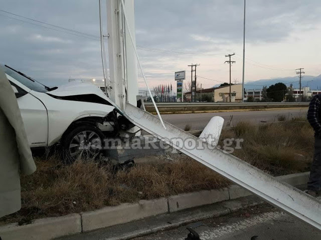 Λαμία: Απογειώθηκε και καρφώθηκε στην κολόνα - Φωτογραφία 5